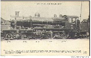 Machine N&deg; 3360 compound &agrave; vapeur satur&eacute; ..3 essieux accoupl&eacute;s et bogie &agrave; l'avant, pour trains express sur les grandes lignes (Bruxelles &agrave; Paris)  (Type 8, litt&eacute;ra O, construite en 1905)