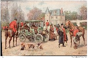 Automobile au rendez-vous de chasse