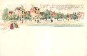 Exposition de Bruxelles 1897-Bruxelles Kermesse Quartier du Vieux Bruxelles  Place