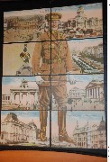 Puzzle 8 cartes roi Albert tenue militaire Kaki &agrave; Bruxelles