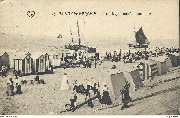 Blankenberghe. La Plage &agrave;  mar&eacute;e montante
