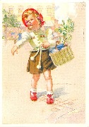sans l&eacute;gende. (fillette qui fait ses courses)