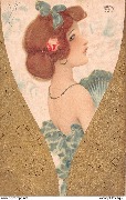 (Jeune femme rousse de profil)