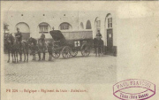 Belgique. Régiment du Train-Ambulance