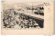 La Guerre Anglo-Boer / Départ du commando de volontaires hollandais pour la guerre  le 22. Octobre 1899.