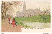 Glasgow. The University and  Kelvingrove Park