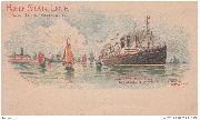 Red Star Line. New-York Antwerp. S.S Vaterland/S.S Zeeland on the Scheldt, Antwerp
