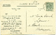 Eruption du Vésuve (carte puplicitaire De Moor