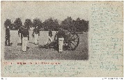 Belgique. Artillerie-Pièce en Batterie