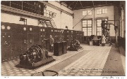 Int&eacute;rieur de la sous-station &eacute;lectrique. Binnenzicht van het electrisch hulpstation