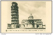 Pise Architecture romane Le Campanile (tour penchée)et le Dôme(XIIèS)