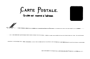 CARTE POSTALE Ce c&ocirc;t&eacute; est r&eacute;serv&eacute; &agrave; l'adresse M haut large avec timbre 4 lignes