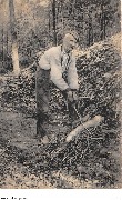 Ramasseur bois. Fagot. Publicit&eacute; phototypie C. Van Cortenbergh fils Bruxelles