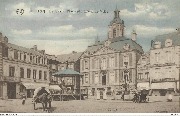 Huy. La Grand'Place et l'H&ocirc;tel de Ville
