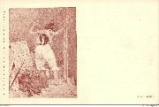 (Le mod&egrave;le parmi les toiles)