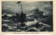 Unterseeboot an der Nordsee. Auf der Wacht
