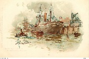 Nordd. Lloyd D. Roland Bremer Freihafen löschend