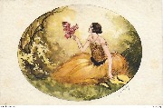 (Femme devant un perroquet)