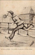 Li&egrave;ge - Le coureur de pigeons  ( Li coreu d'colons) Par J. Ochs.