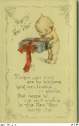Happy new year (Kewpie with present)