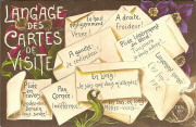 Langage des cartes de visites