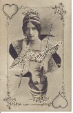 Cl&eacute;o de M&eacute;rode en dame de coeur