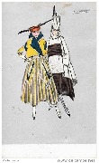 (Deux &eacute;l&eacute;gantes au grand chapeau)