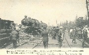 Vue du train tamponn&eacute;-Zicht van de vernielde trein