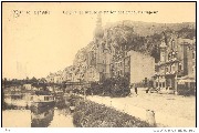 Dinant. Le Quai de Meuse et station des bateaux &agrave; vapeur