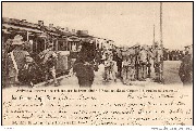 La Guerre Anglo-Boer / Arriv&eacute;e &agrave; Pretoria des prisonniers du train blind&eacute; d'Estcourt (Lord Churchill &agrave; gauche en casquette.)