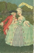 Couple habill&eacute; &agrave; l'ancienne