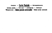 Carte Postale Union Postale Universelle 7 langues  non divis&eacute;