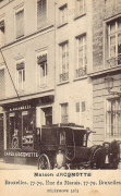 Maison Jacqmotte. Bruxelles Rue du Marais 77-79