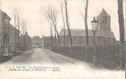 Entréd du village d'Adinkerke. Eglise