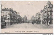 Anvers. L'Avenue de Keyser. - Perspective de la rue Leys