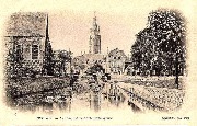 Bruges. Le Canal et la Fl^che de l'Eglise Notre-Dame