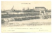 Anvers en 1866.  Porte du Rhin. Remparts de la porte Rouge. - Actuellement Place St. Jean