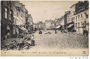 Mons. Le Marché aux Herbes. - The vegetables market
