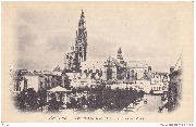 Anvers. Vue g&eacute;n&eacute;rale de la Place Verte et de la Cath&eacute;drale