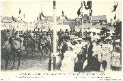 Anvers.Visite royale au concours g&eacute;n&eacute;ral agricole 8juillet 1906-D&eacute;fil&eacute; des chevaux des nations