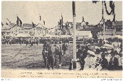 Anvers.Visite royale au concours g&eacute;n&eacute;ral agricole 8juillet 1906-D&eacute;fil&eacute; ds chevaux prim&eacute;s 