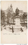Anvers. Place Verte et Statue de Rubens