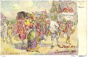 Le Vieux Liège à l'Exposition de 1905. Arrivée de la diligence