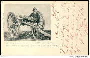 Artilleur boer avec un canon fabriqu&eacute; par lui-m&ecirc;me Een boer met zijo kenon de er hem zelf vervaardigd