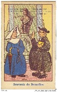 Manneken-Pis. Voyons ma soeur, ne soyez pas enn extase comme ça. (Curé et bonne soeur)