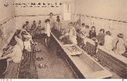 Diestersweg's Schoolkolonie te Heide. Zaal voor handenwasschen en voetbaden