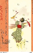 Geisha I (Geisha jouant avec des papillons)