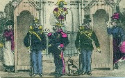 Bruxelles. Manneken-Pis Scrongnieugnieu ! m'en ten dé six mois de cachot si laissé enlever ce général là