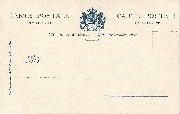 dos des cartes de la série "Palais de S.A.R. Albert de Belgique"