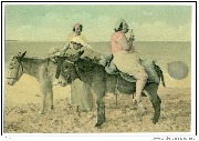 (Hélène Marchéchal à la plage, à dos d'âne à l'envers)